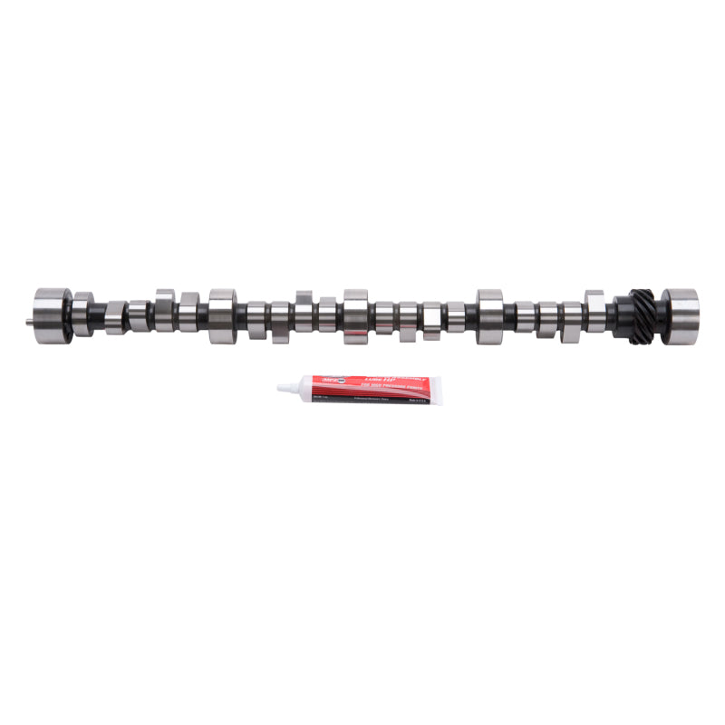 Edelbrock Rollin Thunder camshaft for SBC V8, 242/240-degree duration, 0.594-inch lift, designed for high-performance engine tuning.