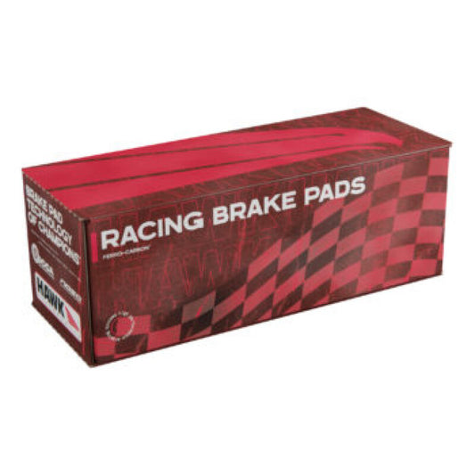 Hawk Performance Chevrolet Corvette Z06 rear brake pads, HPX Motorsports one-piece brake pads for Z06 models, view of the brake pad surface