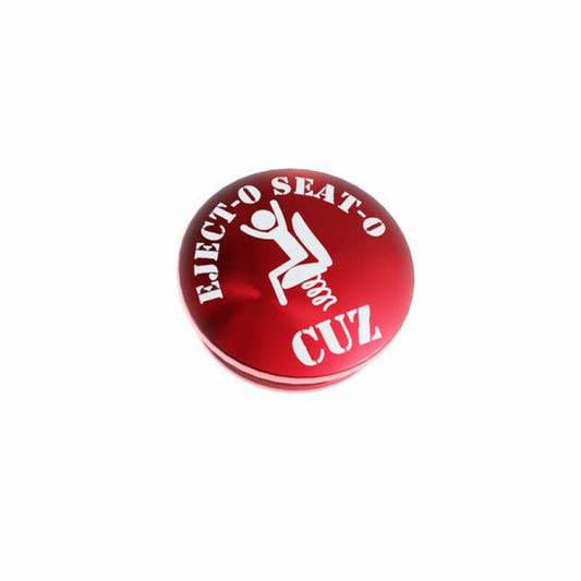 GrimmSpeed Swap-Top Shift Knob Cap in ejecto red, designed for custom car shift knobs, featuring a sleek, vibrant red finish.