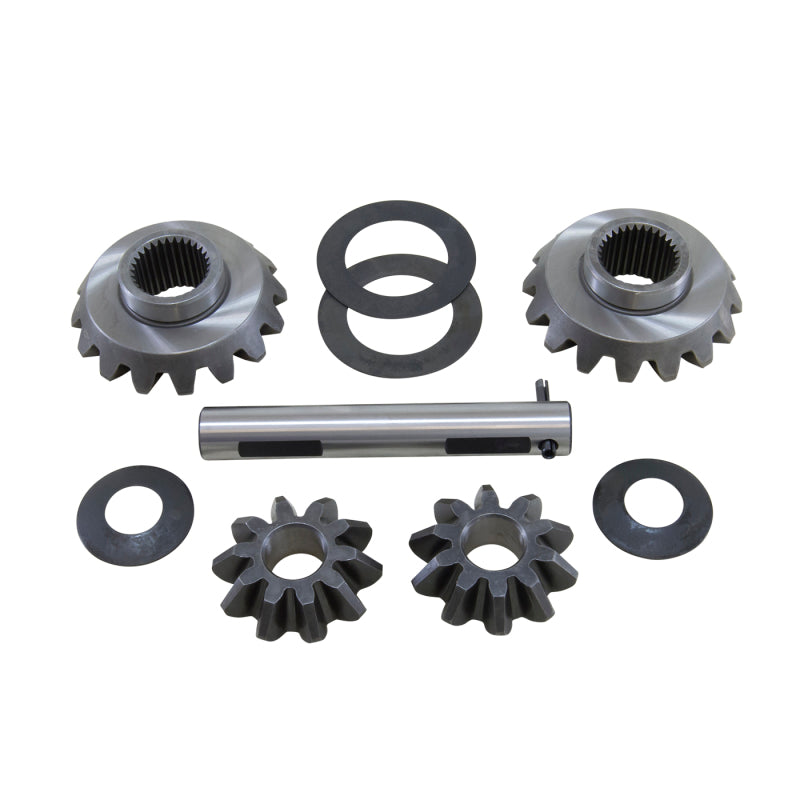 Yukon Gear & Axle Dana 50 differential open spider gear kit with 30 spline axles, showing metal gears and components for vehicle differential.