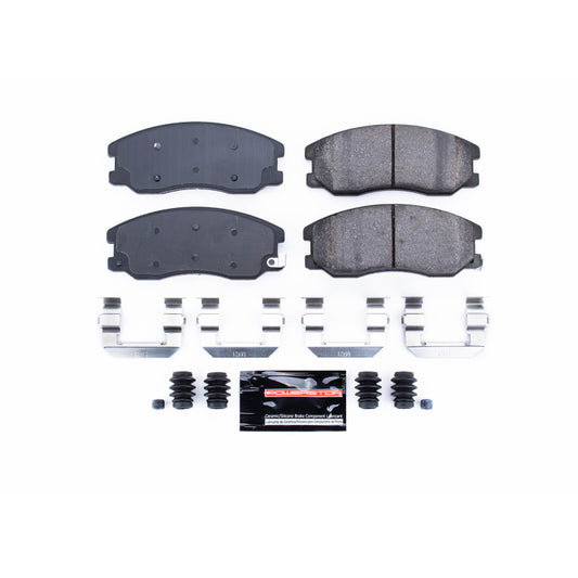 PowerStop Z23 Evolution Sport brake pads with hardware for Chevrolet Captiva Sport 2012-2015, front performance brake replacement