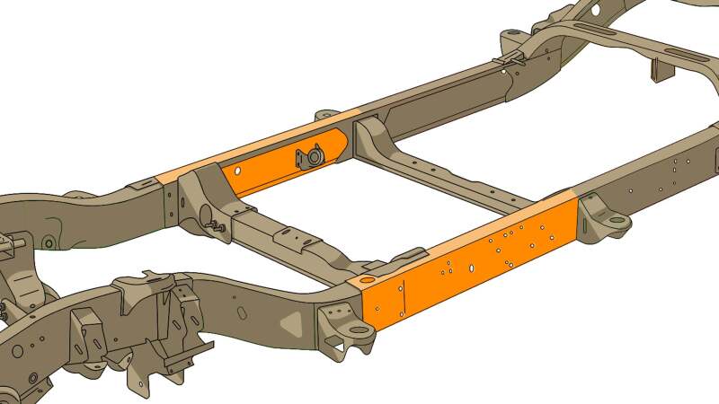 Rustbuster Center Forward Frame Section Right Side