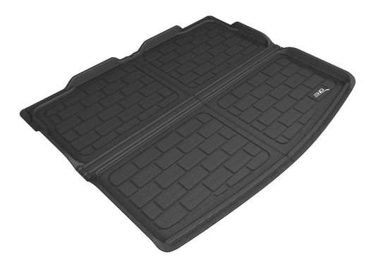 Black 3D MAXpider Kagu cargo liner for 2017-2020 Jeep Compass, durable rubber floor mat with textured surface.