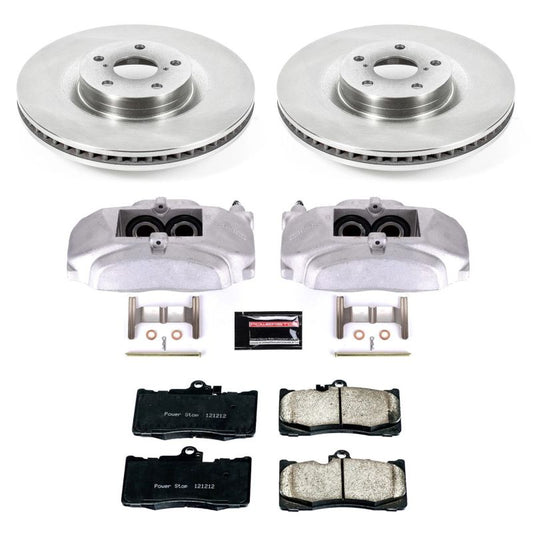 PowerStop OE brake calipers for Lexus RC350 2015-2021 front Autospecialty kit with calipers visible.