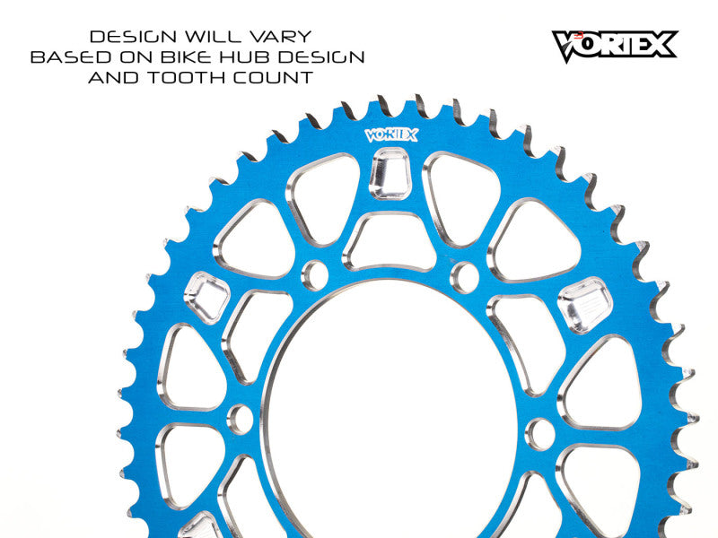 Vortex Racing V4 49 Tooth 520 Rear Sprocket - Blue