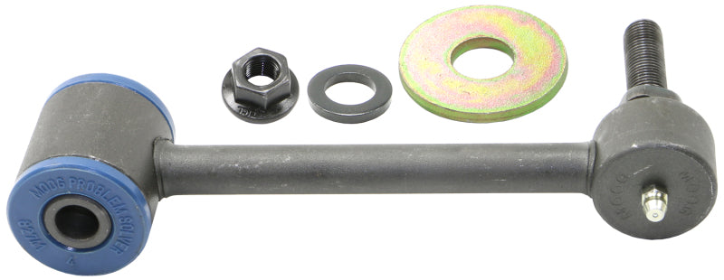 Moog front sway bar endlink for Porsche Panamera 2015-2016, showing the metal link with bushings for suspension stability.