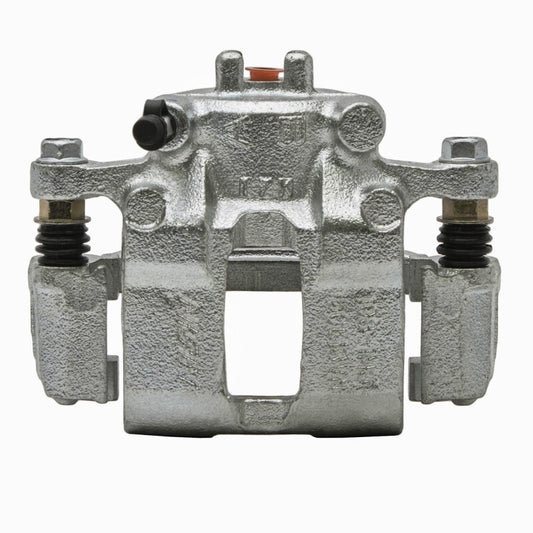 Front right OEM brake caliper for Honda Insight, DFC 00-06, silver zinc-coated premium DFC brake caliper showing detailed finish