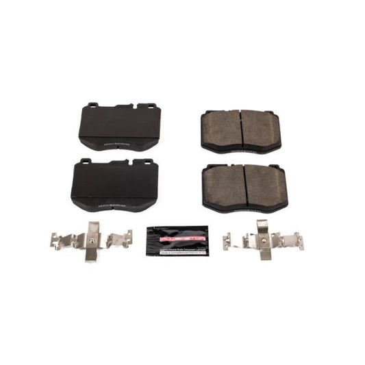 PowerStop Z23 Evolution Sport front brake pads for 2015-2017 Mercedes-Benz C300, with hardware, performance brake upgrade