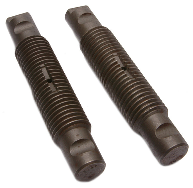 Moog 93-94 Kenworth T450 leaf spring bolt, rearward front leaf spring accessory, close-up of metal bolt on suspension component