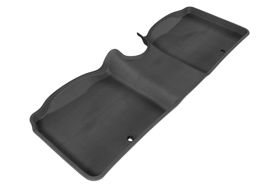 Black 3D MAXpider rubber floor mats for Hyundai Azera 2012-2017 second row, durable and custom-fit car interior protection.