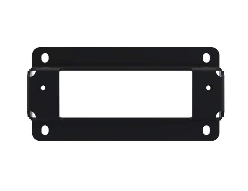 Artec Industries high clearance rear bumper winch fairlead mount bracket for Jeep Wrangler Gladiator 20-25, shown in black metal