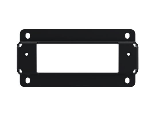 Artec Industries high clearance rear bumper winch fairlead mount bracket for Jeep Wrangler Gladiator 20-25, shown in black metal