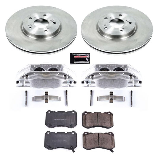 PowerStop OE front brake calipers for 2004-2008 Acura TL, part of Autospecialty kit, shown in the image.