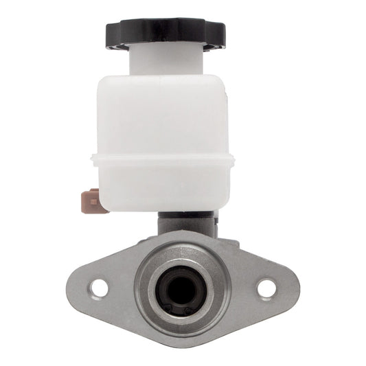 DFC Hyundai Accent brake master cylinder, automotive part for brake system, shown in close-up with metal and rubber components.