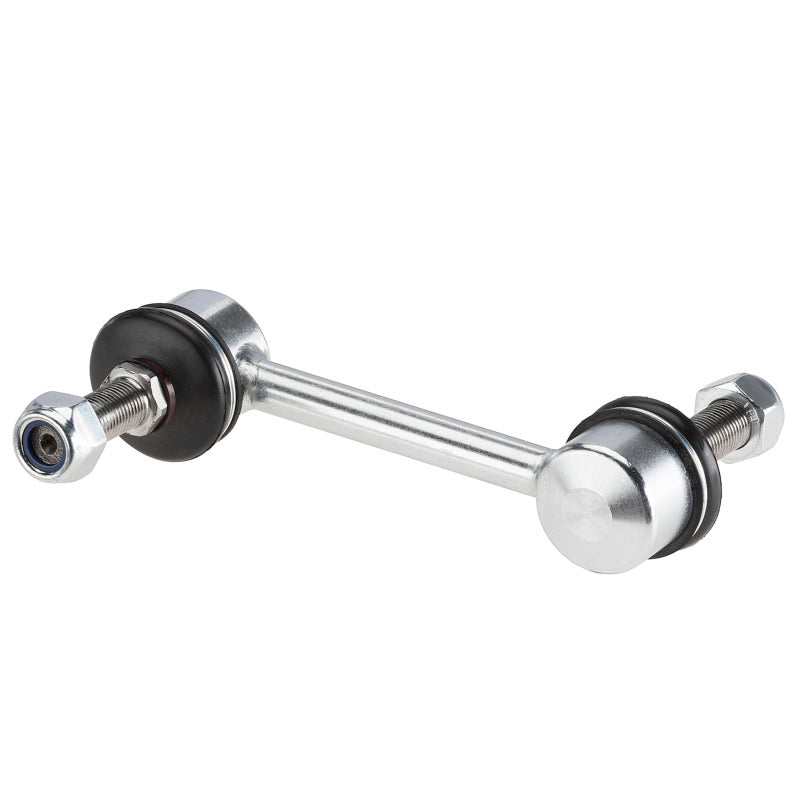 Moog Ford Edge front sway bar endlinks kit, showing metal links with rubber bushings connected to suspension components.