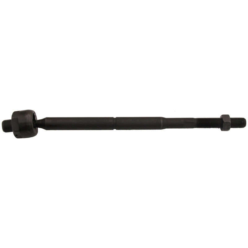 Moog Chrysler 300 front inner tie rod end, automotive part, shown with detailed metal components and connection points.