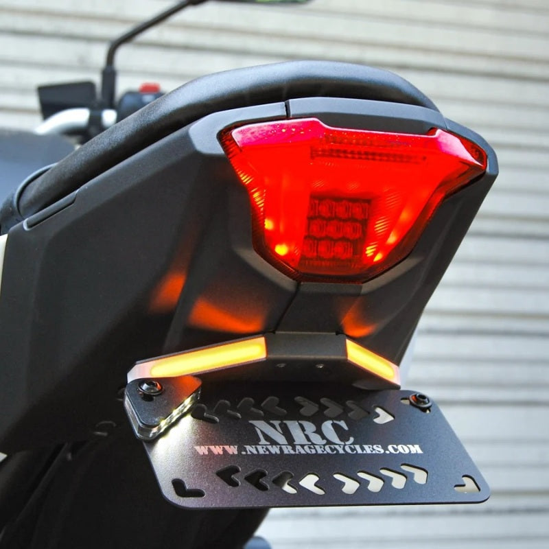 New Rage Cycles Yamaha MT-07 fender eliminator kit with integrated corner lights