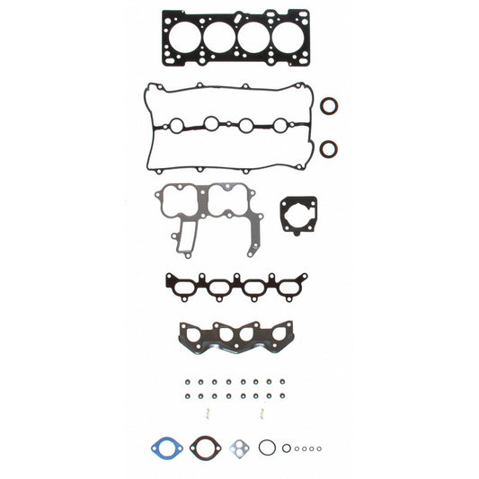 Fel-Pro Kia Sephia HS 9717 PT-2 PermaTorque engine cylinder head gasket set, showing the gasket components on a flat surface.