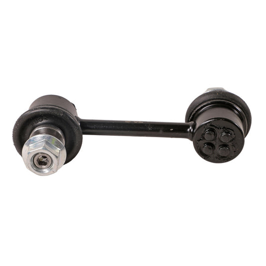 Moog Mazda RX-8 rear sway bar endlinks, part of the sway bar link kit, showing metallic components and mounting points.