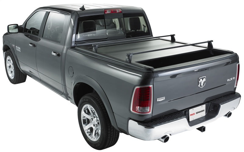Pace Edwards UltraGroove retractable electric bed cover on a 2017 Toyota Tundra CrewMax with 5ft 5in bed, closed position.