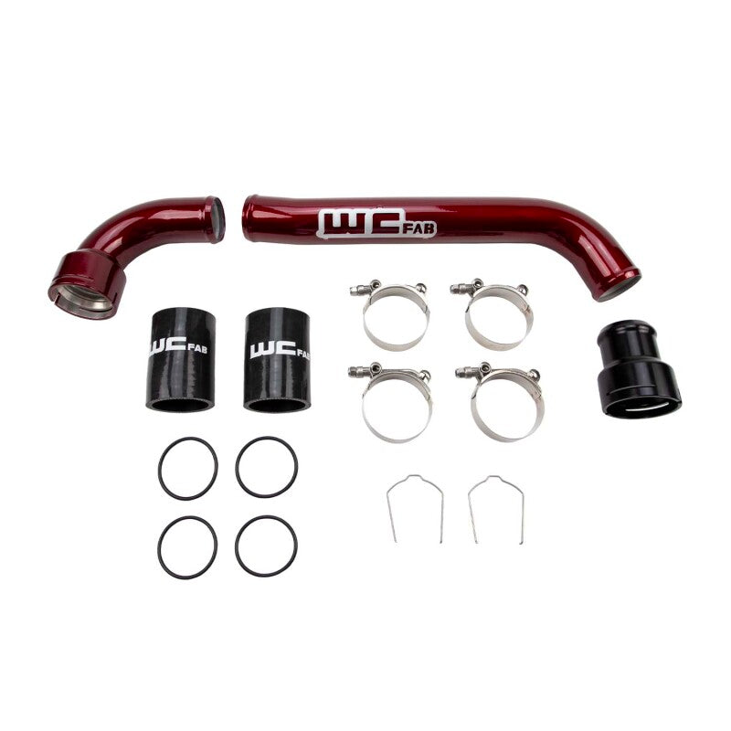 Wehrli 17-25 6.7L Power Stroke Upper Coolant Pipe Kit - WCFab Red