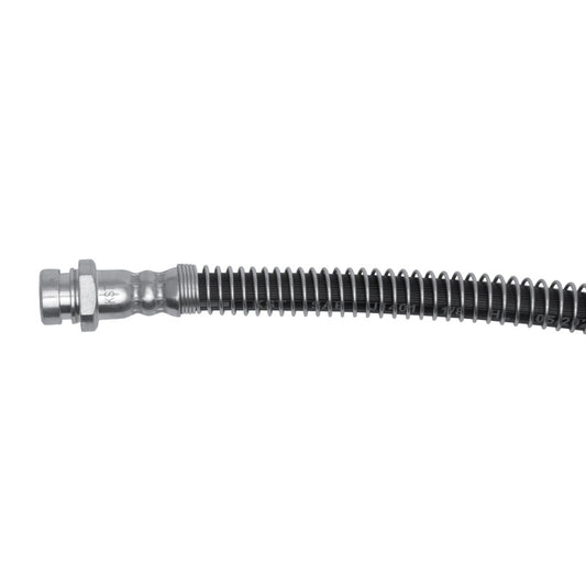 DFC 00-05 Hyundai Accent front right brake hose from brake line kit showing flexible rubber hose with metal fittings