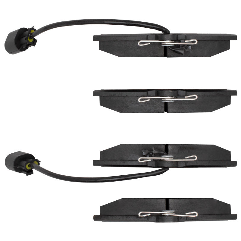 Volkswagen Golf R1 Concepts OE brake pads for front replacement, showing the new brake pad set with metal backing and friction material