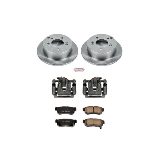 PowerStop rear brake kit for Hyundai Sonata 2006-2008, includes calipers and OE-style brake components.