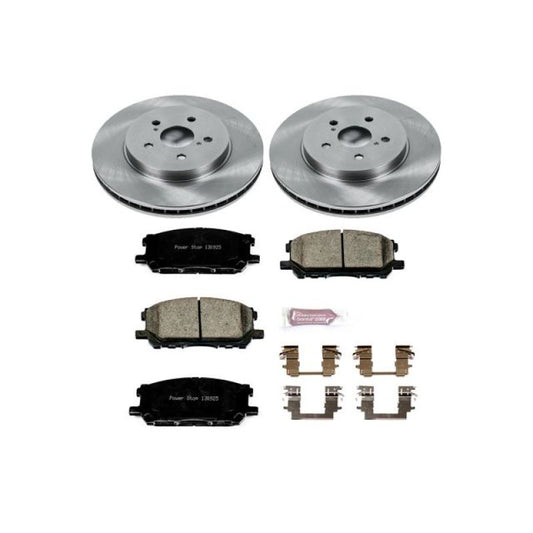 PowerStop front OE brake kit for Lexus RX330 2004-2006, includes brake pads and rotors for reliable stopping power.
