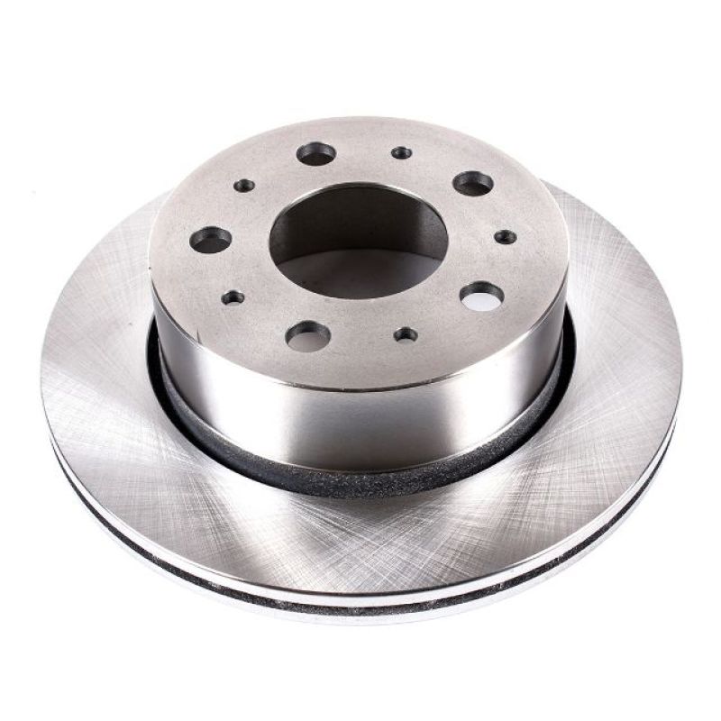 PowerStop rear OE brake rotor for 2014-2019 Ram ProMaster 1500, automotive specialty brake rotor with ventilated design