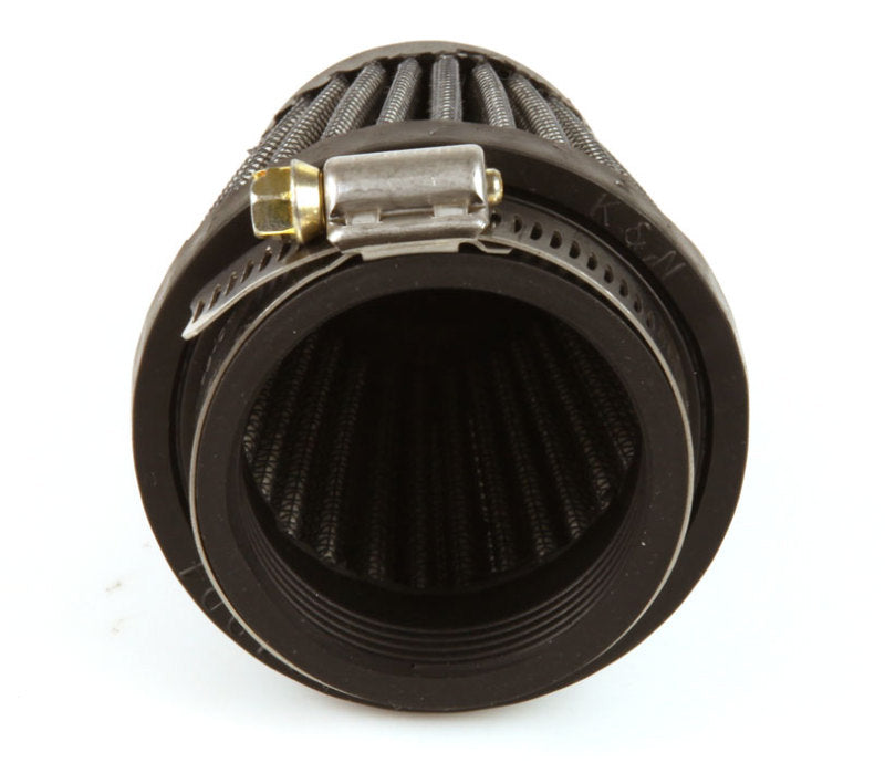 K&N Universal Rubber Round Tapered Air Filter with 3-inch base, 2-inch top, and 3-inch height, designed for versatile air intake use.