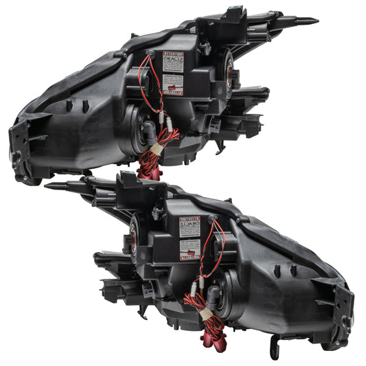 Oracle Nissan Maxima 2009-2013 Chrome SMD HID Headlights with ColorSHIFT and simple controller, featuring modern LED lighting accents.
