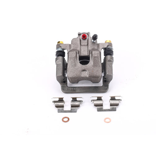 PowerStop rear right OE brake caliper with bracket for Honda Odyssey 2002-2004, showing the caliper and mounting hardware.