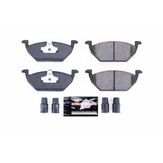 PowerStop Z23 Evolution sport brake pads with hardware for 1998 Volkswagen Beetle, performance front brake pads.