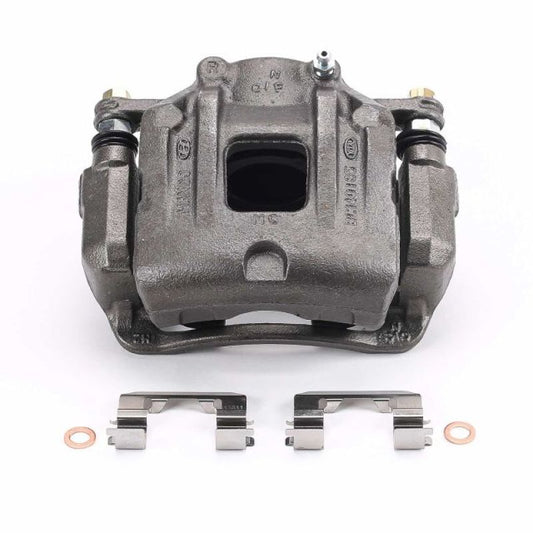PowerStop OE front right brake caliper with bracket for Hyundai Santa Fe 2010-2012, automotive part replacement.