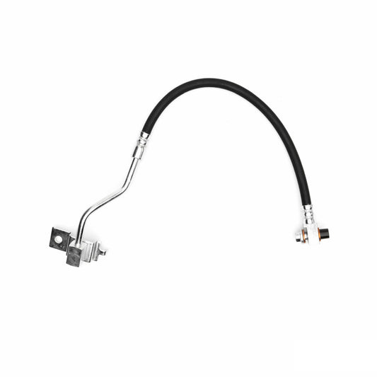 DFC Ford Thunderbird rear left brake hose from the brake line kit, showing the flexible rubber and metal fittings.