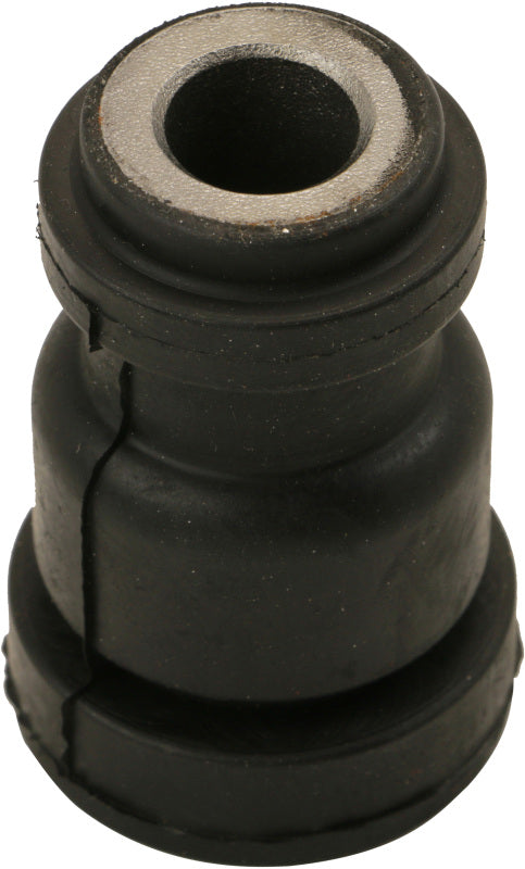 Moog Ford Transit-150 rear leaf spring bushing for 2015-2017 models, showing the rubber bushing component in a close-up shot.