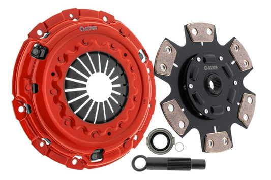 Action Clutch 04-05 BMW 325Xi 2.5L Stage 5 clutch kit with clutch disc, pressure plate, and hardware for single clutch replacement.