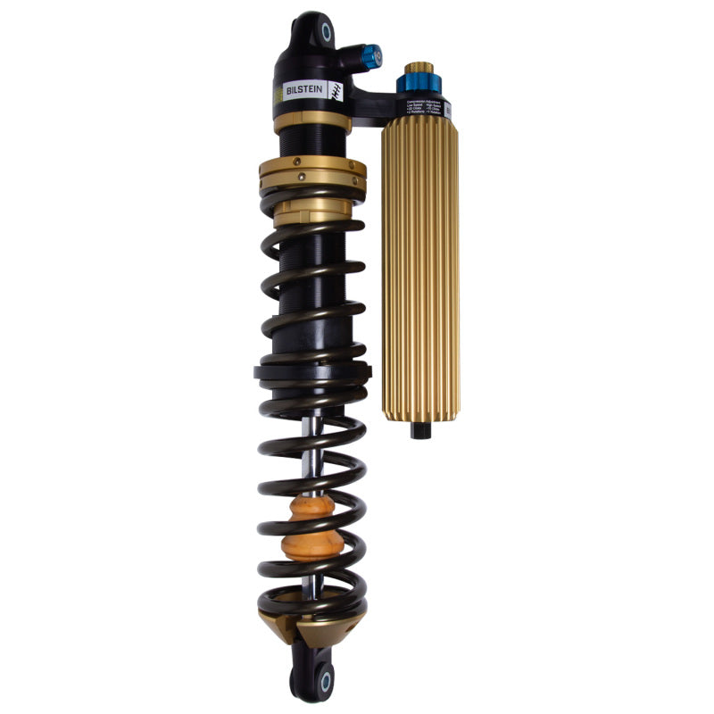 Bilstein front right coilover shock and coil spring assembly for Polaris RZR Turbo S4 Black Hawk powersports vehicle.
