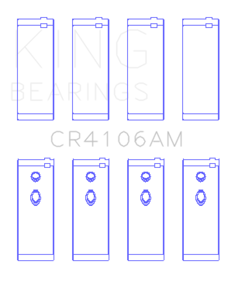 King Engine Bearings Daewoo/GM/Isuzu/Opel/Vauxhall (Size STD) Rod Bearing Set