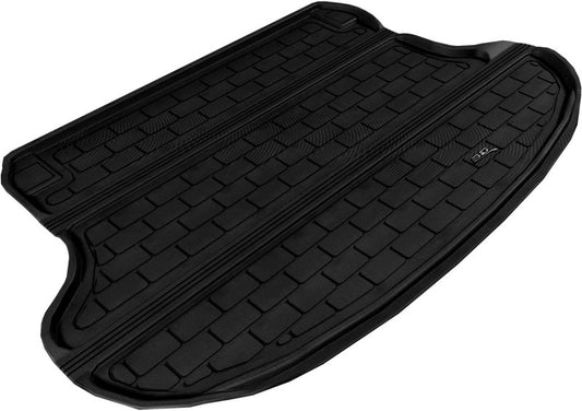 Black 3D MAXpider cargo liner for Infiniti QX70, FX35, FX50, and FX50S, made of durable rubber for trunk protection.