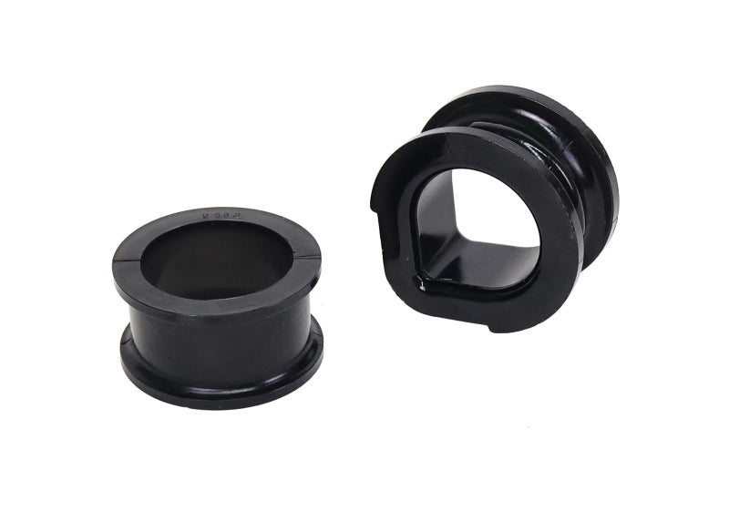 Whiteline front rack and pinion mount bushing kit for Nissan Skyline R32, R33, R34 models, showing bushings and mounting components.