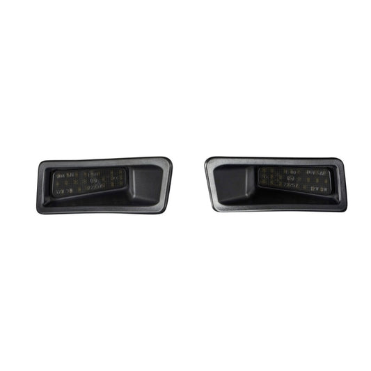 Pair of FORM Lighting 2019 Ram LED license plate lights, 9eec3990dcee5a1cb80f37beb07bcc6b, with bright LED light strips for trucks.