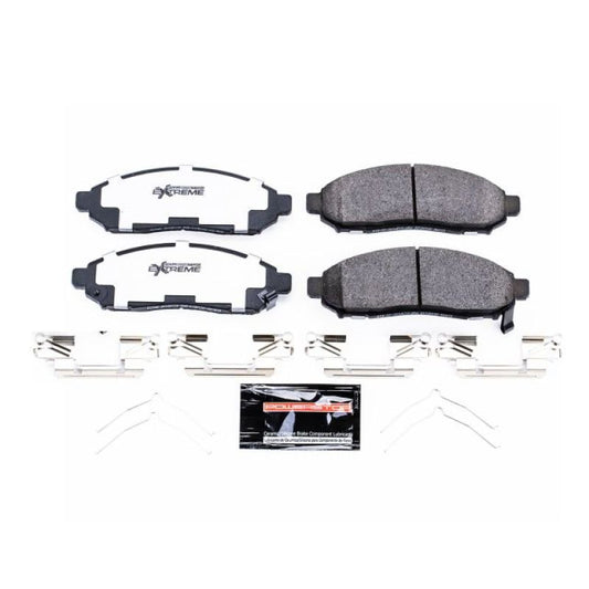 PowerStop Z36 front brake pads for 2015 Chevrolet City Express, performance truck and tow brake pad set with hardware