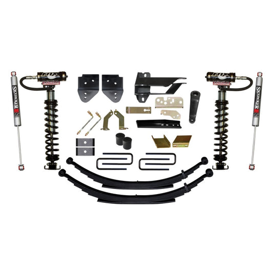 Skyjacker 6-inch coilover suspension system for 2017 Ford F-250 and F-350 4WD trucks, showing the coilover components and setup