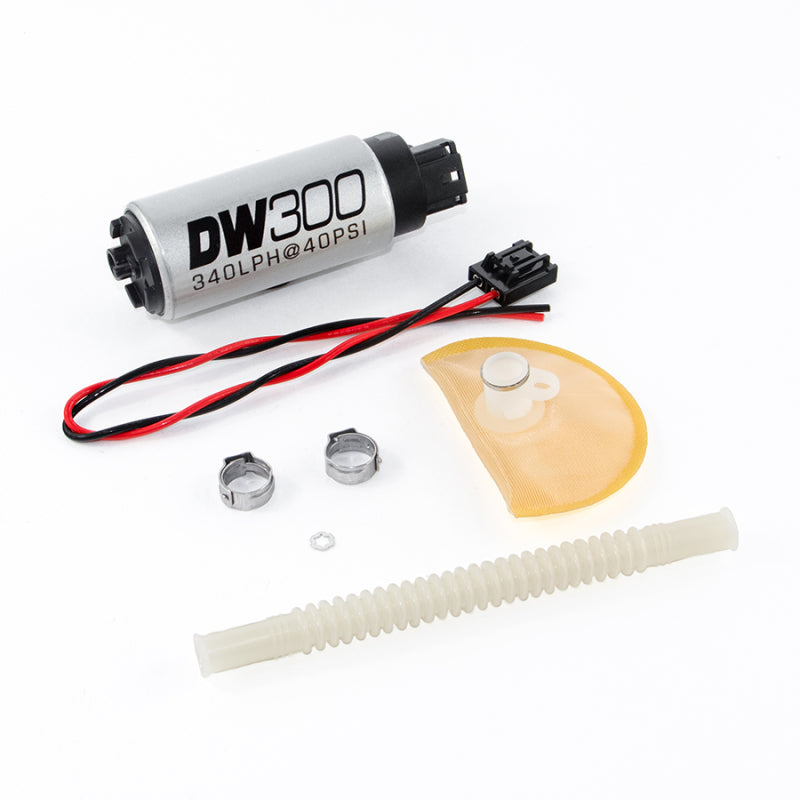 DeatschWerks DW300 in-tank fuel pump for Nissan 370Z and Infiniti G37, includes install kit, high-performance automotive fuel pump
