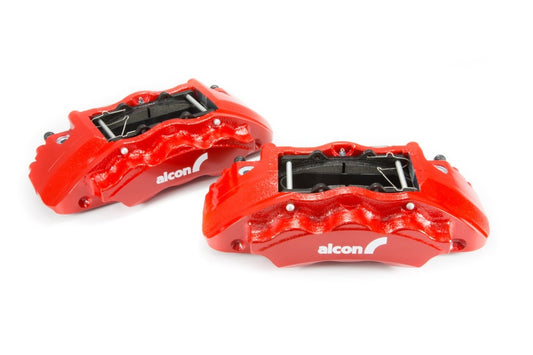 Alcon 2016+ Toyota Tacoma big brake kit with 17-inch wheels, 352x30mm rotors, red 6-piston calipers front brake system