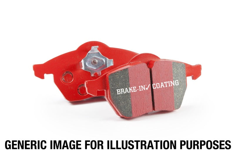 EBC Redstuff front brake pads for Porsche 911 964 Carrera RS America, high-performance brake pads with red friction material.