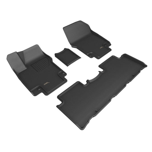 3D MAXpider black rubber floor mat for Hyundai Ioniq 5 2022-2023, featuring textured surface and custom fit.