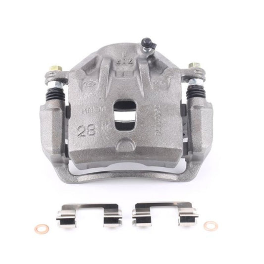 PowerStop front left OE brake caliper with bracket for Hyundai Tucson 2005-2009, automotive part for braking system.